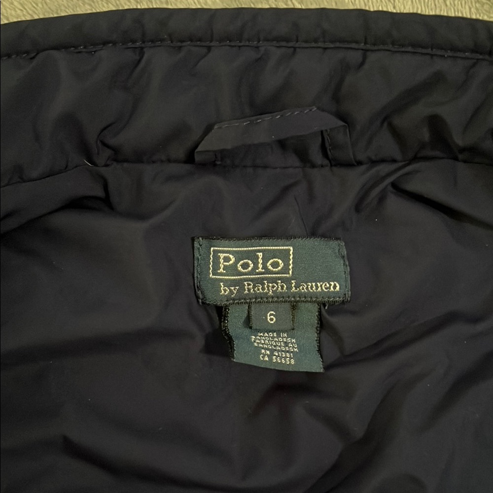 Polo by Ralph Lauren Kids Dark Blue Quilted Vest - Picture 2 of 4